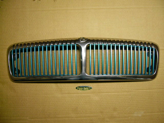 Daimler Grill Chrome With Inlay Bar Turquoise New