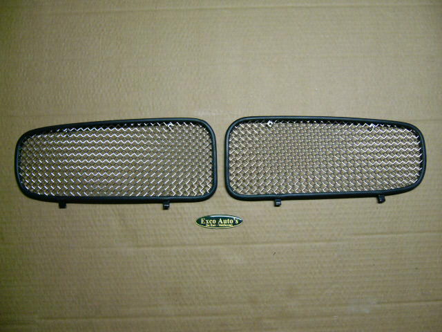 Jaguar XJ8 Grill Inlay Wirenetting Chrome Set New