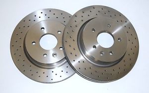 Jaguar XKR/8 Brakediscs rear R Performance. Drilled NEW