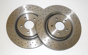 Jaguar XJ8 from 1997 Brakediscs front R Performance. Drilled