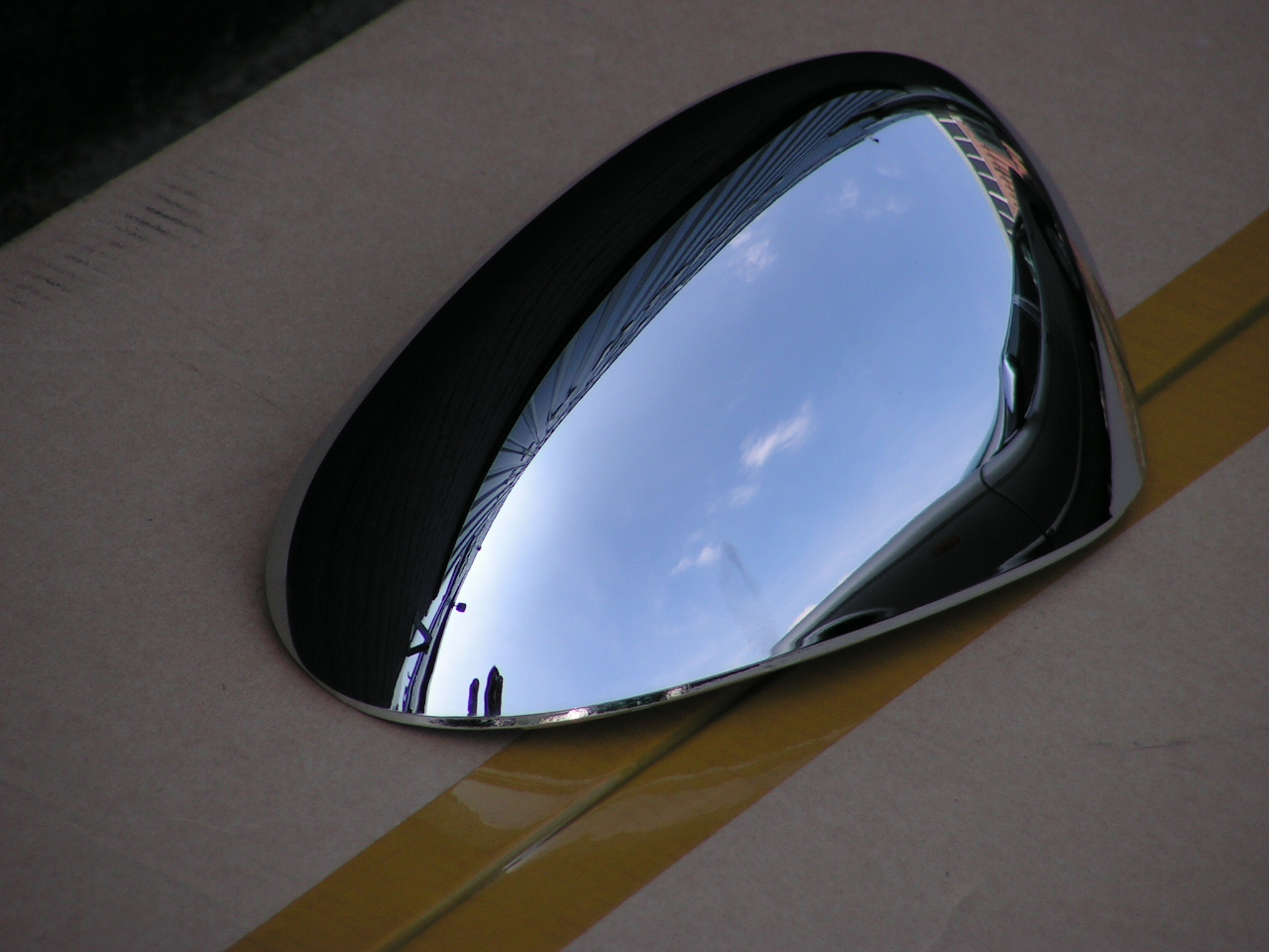 Jaguar X-type spiegel achterbekleding chroom links nieuw