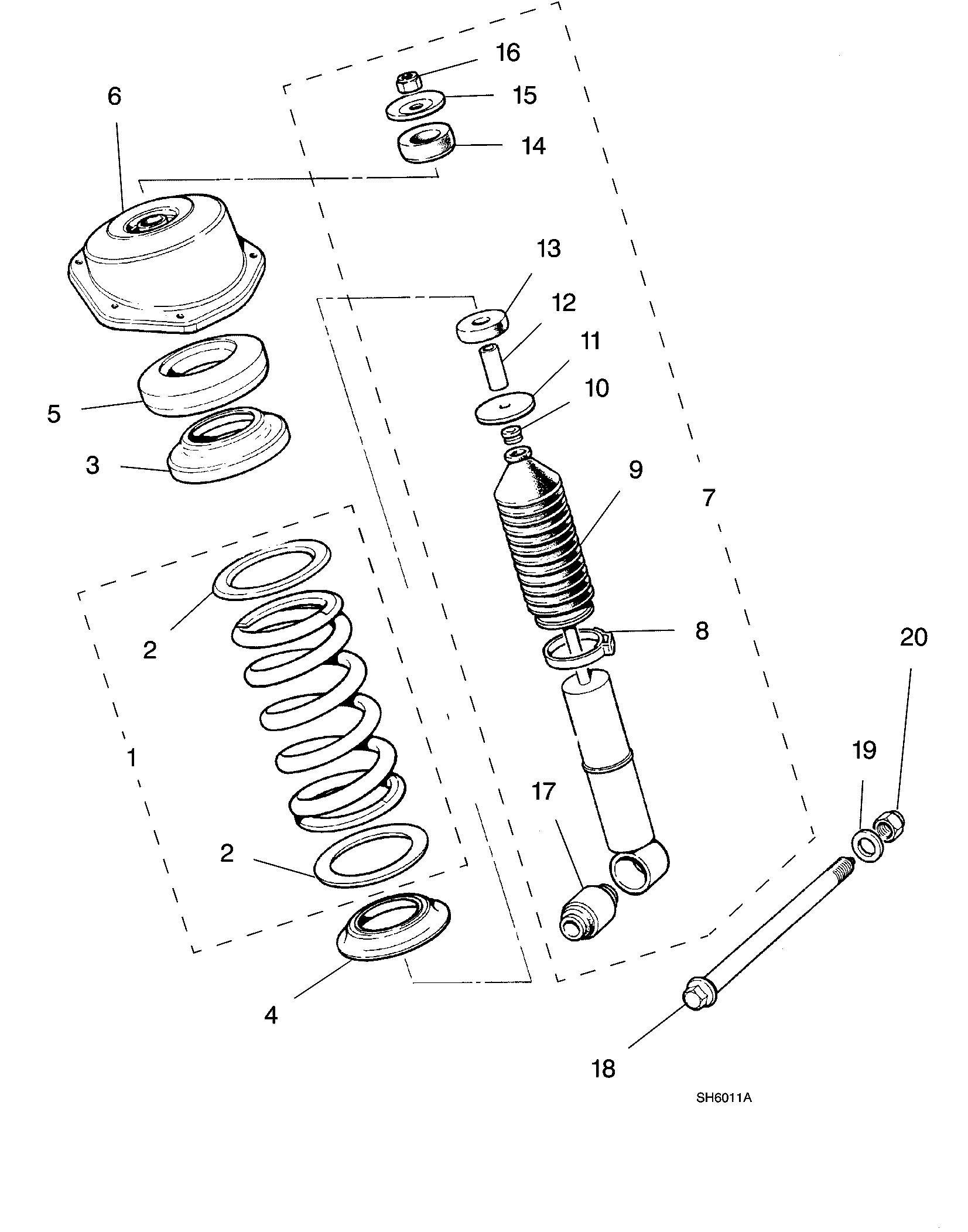 XJ6/XJ12 für 4.0L mit Kompressor Stossdämpfer hinten NEU MNA3540CD