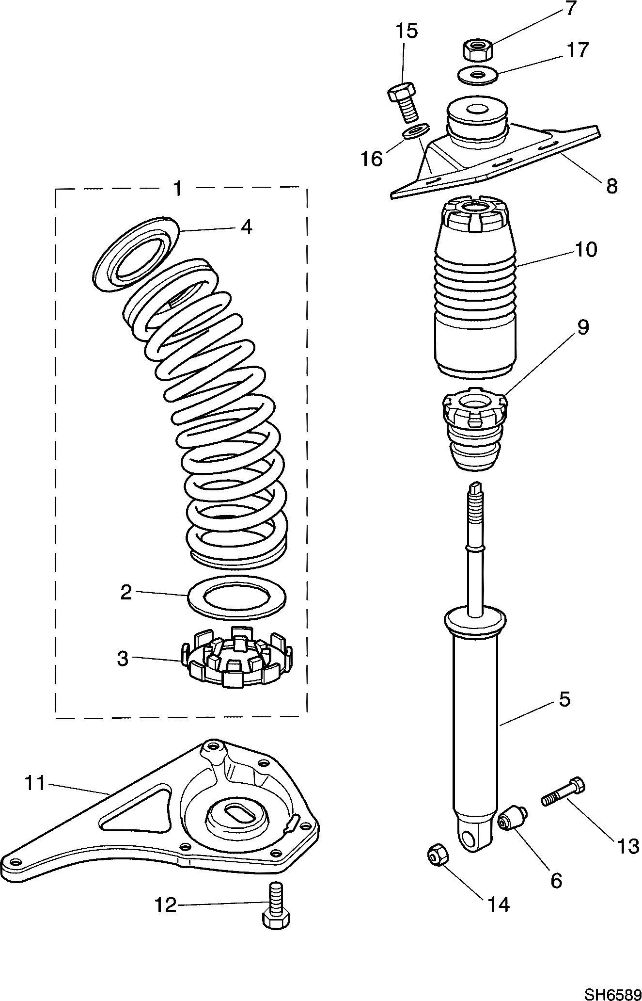 XJ 8 from 1997 comfortsusp. Shockabsorbers front NEW MND2140AD
