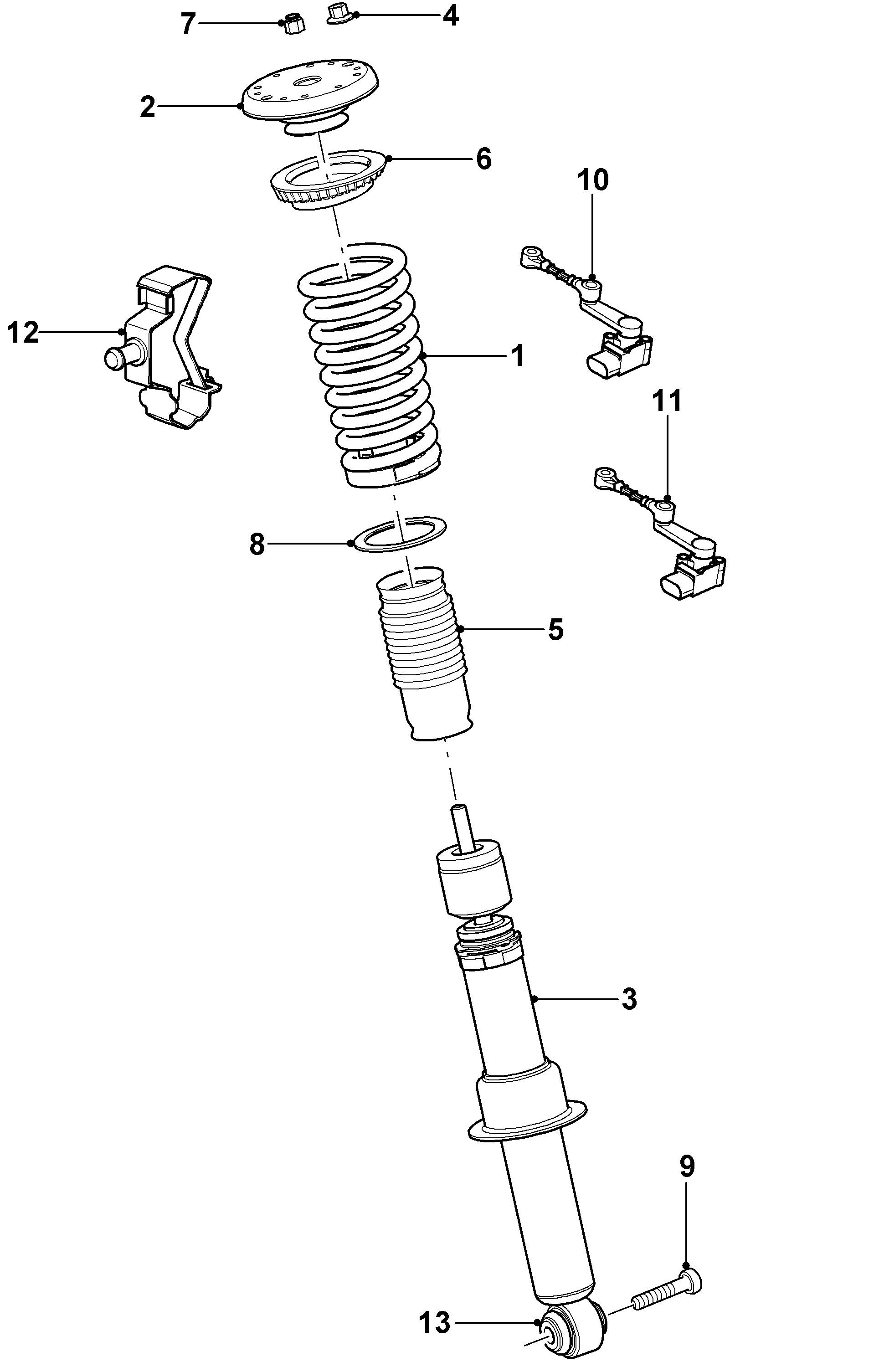 XK from 2006 5.0L supercharged XKR-75 an XKR-S shockabsorber rear NEW C2P22057