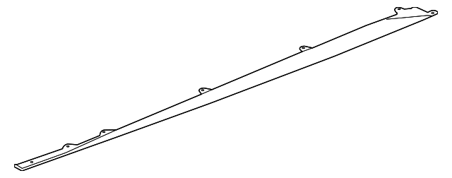 Zierleistenverkleidung glänzend schwarz links NEU T2R11991