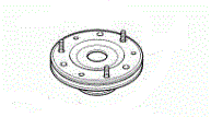 Spring/demper mounting front NEW T2R4355