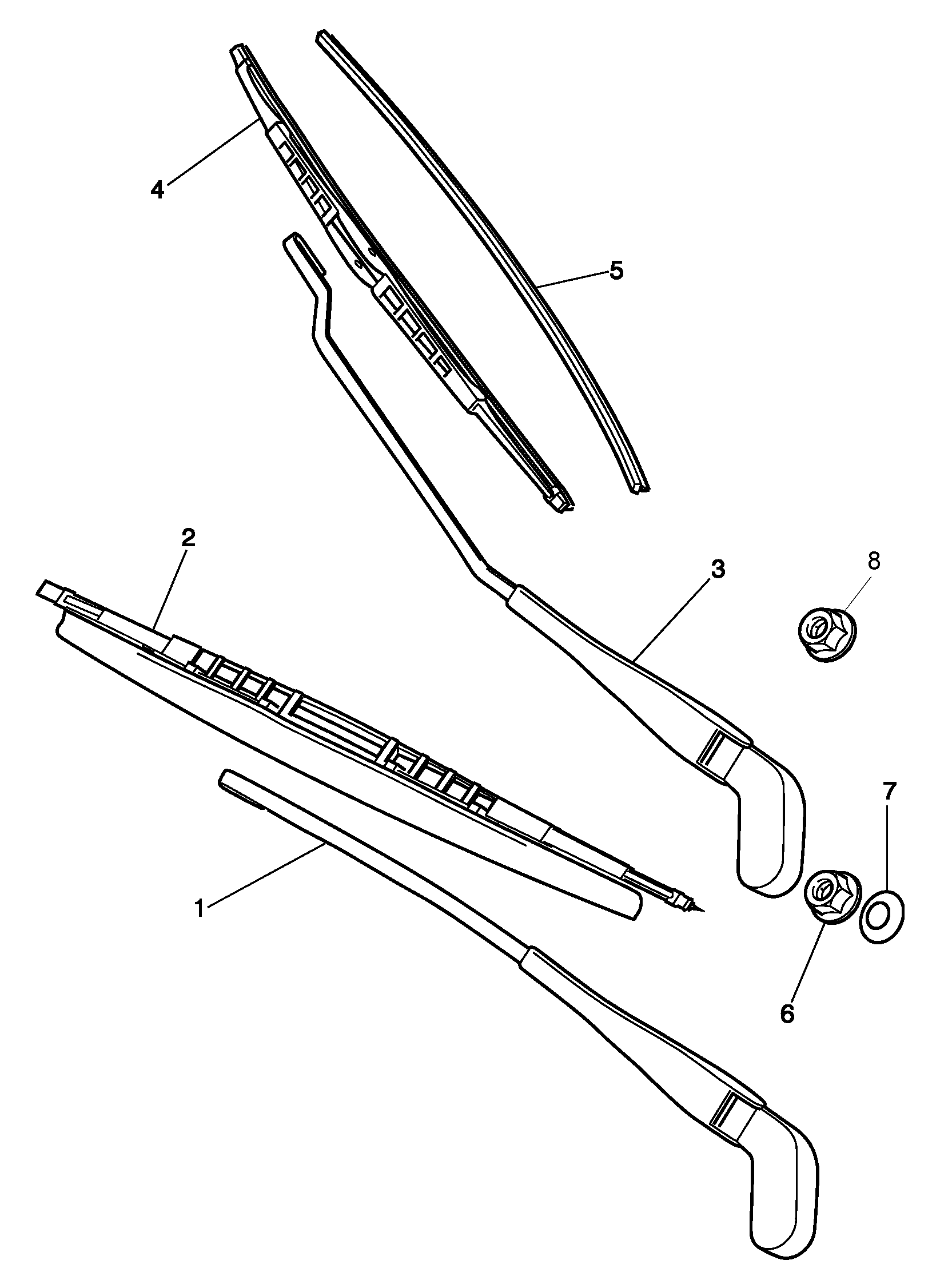 X-Type Scheibenwischerset NEU (Fahrerseite)