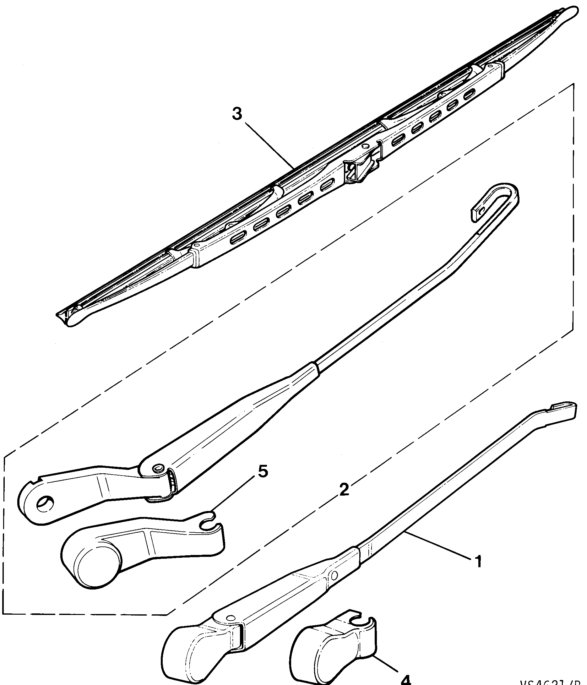 XJ40 until 1994 Wiperblade until VIN 657729 NEW