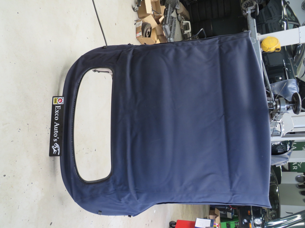 Jaguar XK8 XKR Cabriodak blauw met Oatmeal hemelbekleding Nieuw JLM21291JFF JLM21291PDM
