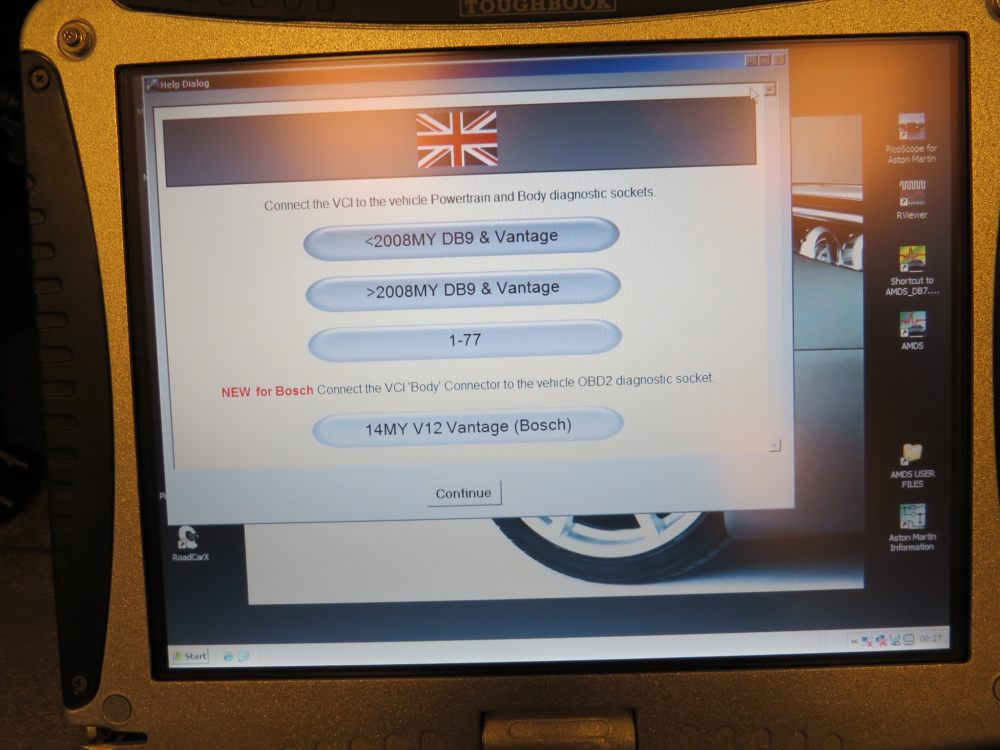 Aston Martin AMDS (II) Diagnose systeem origineel gebruikt 100% in orde